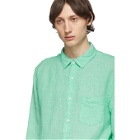 Onia Green Linen Abe Shirt