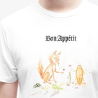 Maison Kitsuné x Olympia Le Tan Bon Appetit Classic T-Shirt in White