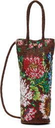 Cordera Brown Handmade Beaded Peonia Bag