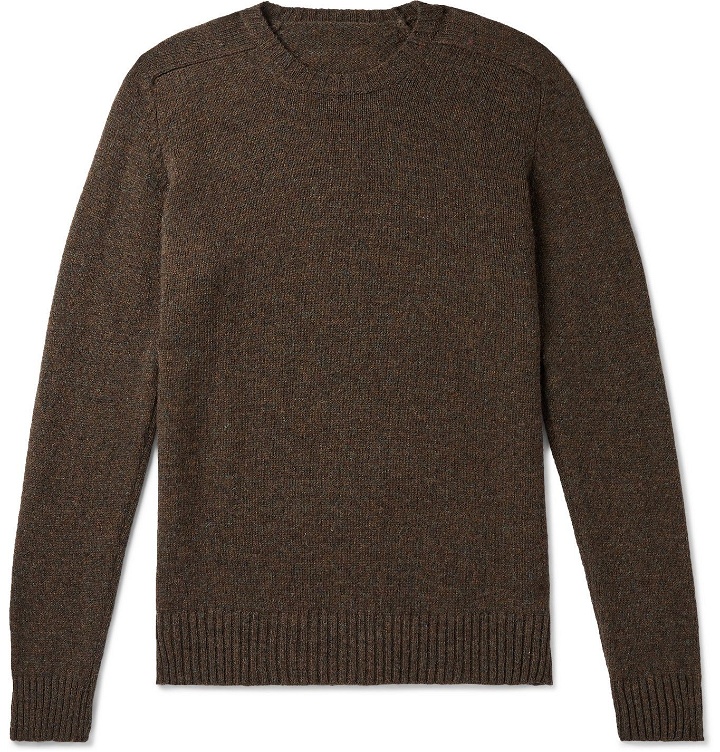 Photo: Anderson & Sheppard - Shetland Wool Sweater - Brown