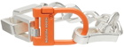 Heron Preston Silver & Orange New Multichain Bracelet