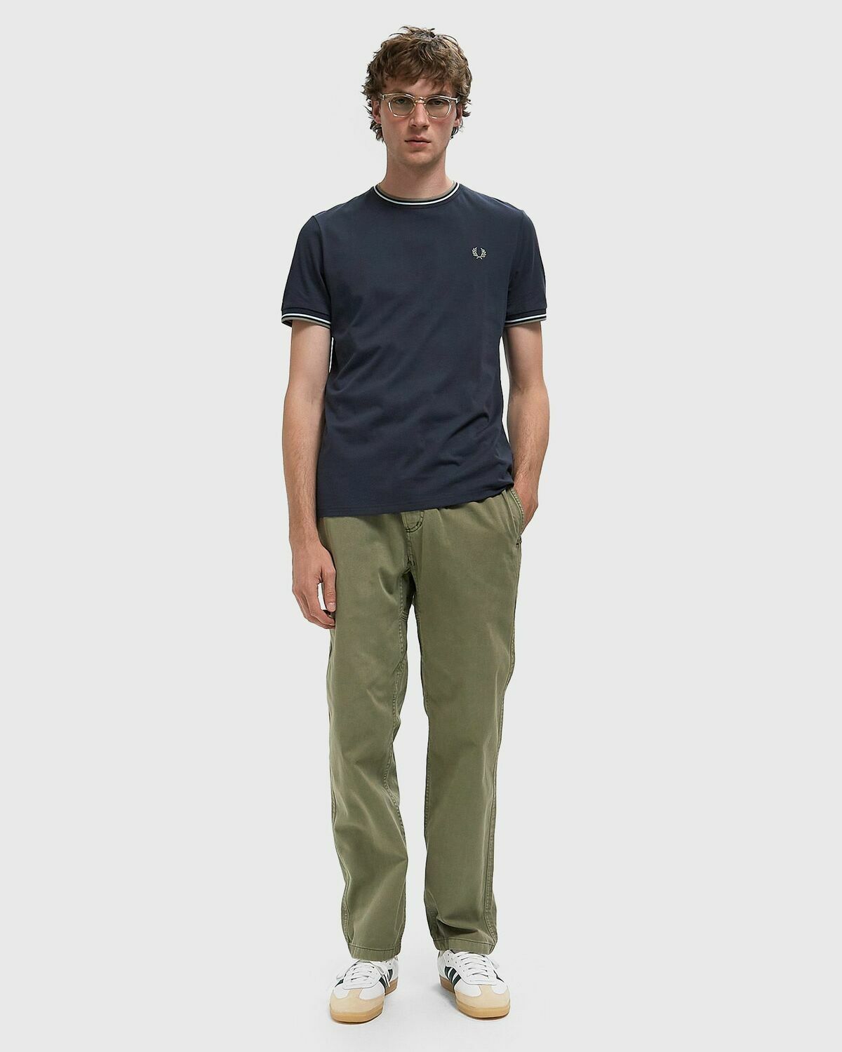 Fred Perry TWIN TIPPED T-SHIRT Multi-color Mens Shortsleefe