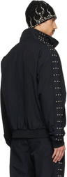 Thug Club Black Triple Line Stud Track Jacket