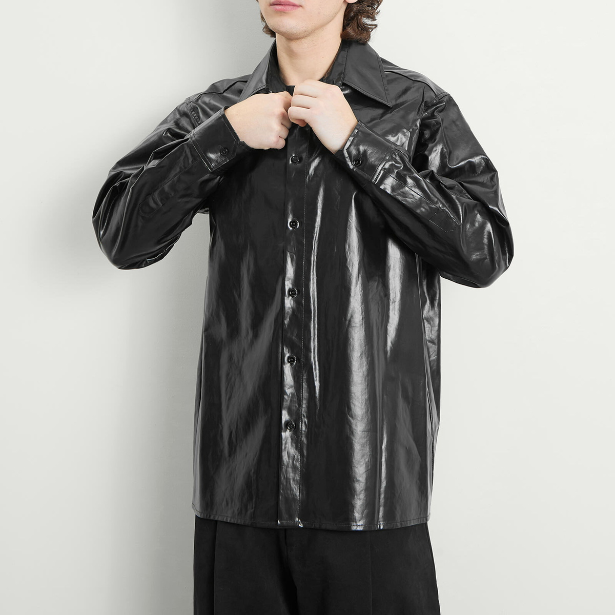 ☆新品タグ付き☆ MM6 MAISON MARGIELA クラッシュサテンシャツ 中古・古着通販】MM6 Maison Margiela (エムエムシックス メゾン