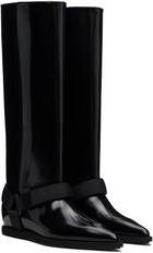sacai Black Belted Tall Boots
