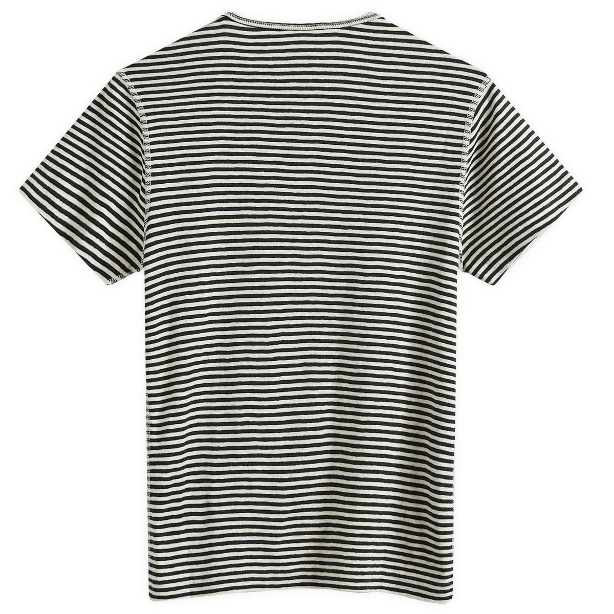 Nudie Jeans Co Women's Nudie Eve Stripe Slub T-Shirt in Ecru/Black