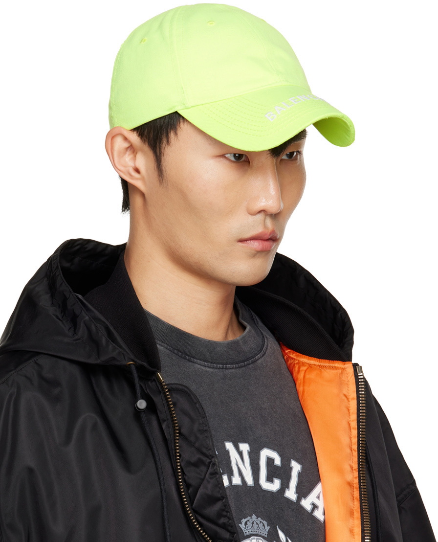 Balenciaga Yellow Distressed Cap Balenciaga