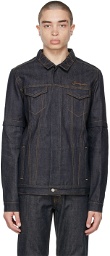 Saintwoods Indigo Denim Convertible Zip-Off Jacket