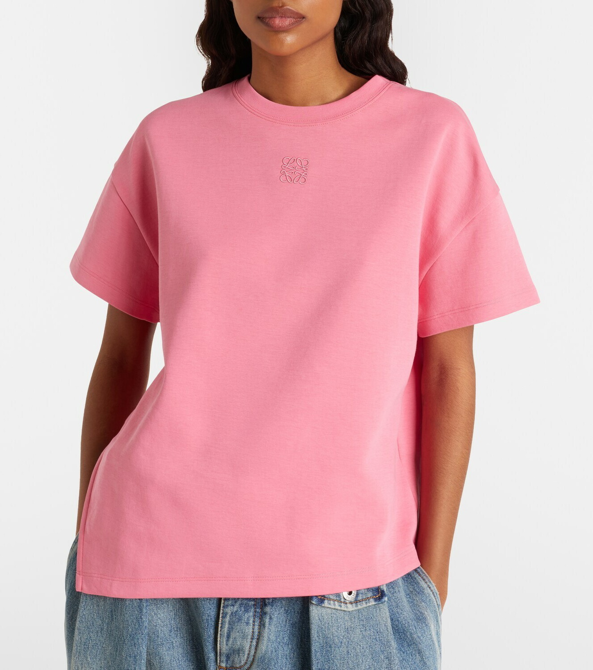Loewe Anagram cotton-blend jersey T-shirt