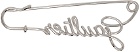 Jean Paul Gaultier Silver 'The Gaultier Safety Pin' Brooch