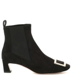 Roger Vivier Chelsea Trompette suede ankle boots