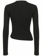 CHRISTOPHER ESBER - Front Knot Long Sleeve Jersey Top