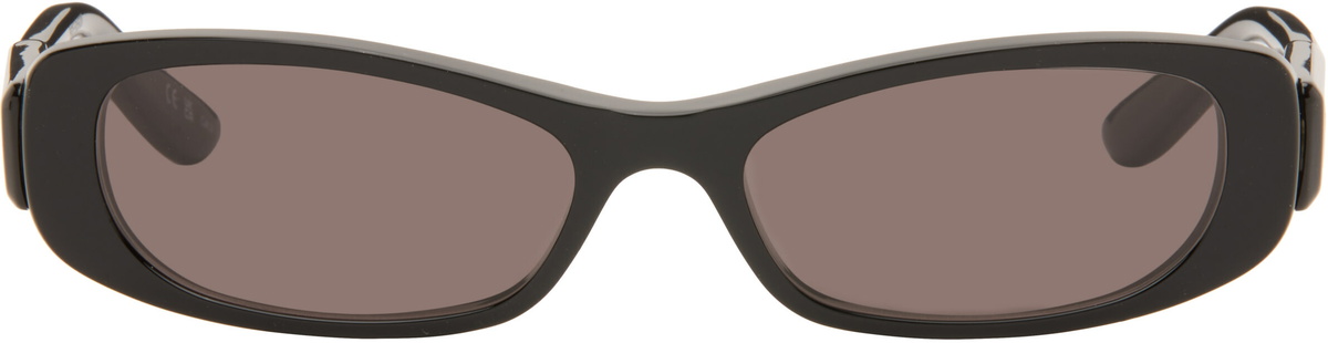 Balenciaga Black Rectangular Sunglasses