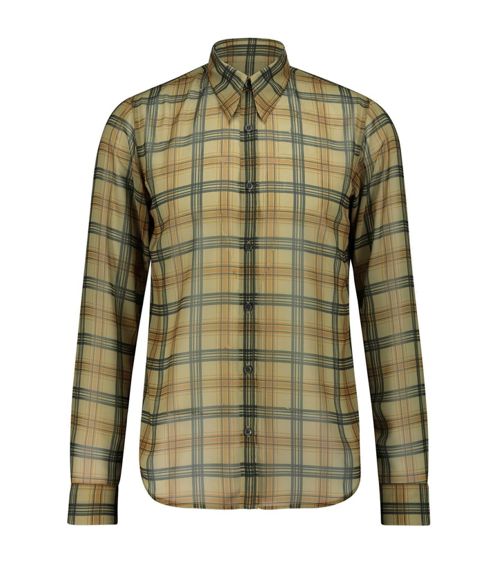 Photo: Dries Van Noten - Long-sleeved checked shirt