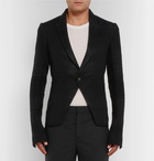 Rick Owens - Black Slim-Fit Linen and Camel Hair-Blend Blazer - Men - Black