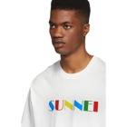 Sunnei White Logo T-Shirt