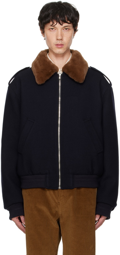 Photo: Recto Navy Epaulet Jacket