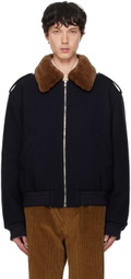 Recto Navy Epaulet Jacket