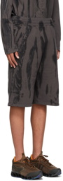 A-COLD-WALL* Black & Grey Erosion Shorts