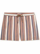 Nudie Jeans - Straight-Leg Short-Length Striped Recycled Swim Shorts - Multi