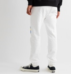 Billionaire Boys Club - Tapered Printed Loopback Cotton-Jersey Sweatpants - White
