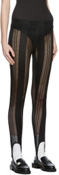 GANNI Black Mesh Intimates Leggings