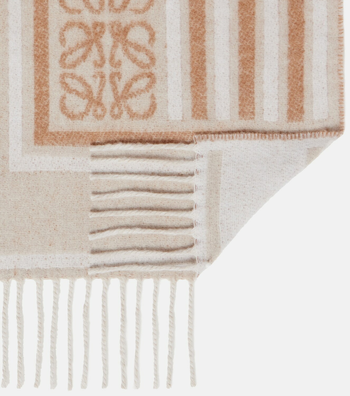 Loewe Anagram wool and cashmere scarf