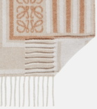 Loewe Anagram wool and cashmere scarf