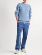 Howlin' - Shaggy Bear Brushed Wool Sweater - Blue