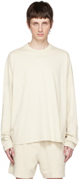 Calvin Klein Off-White Printed Long Sleeve T-Shirt