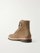 Mr P. - Shearling-Lined Suede Lace-Up Boots - Neutrals