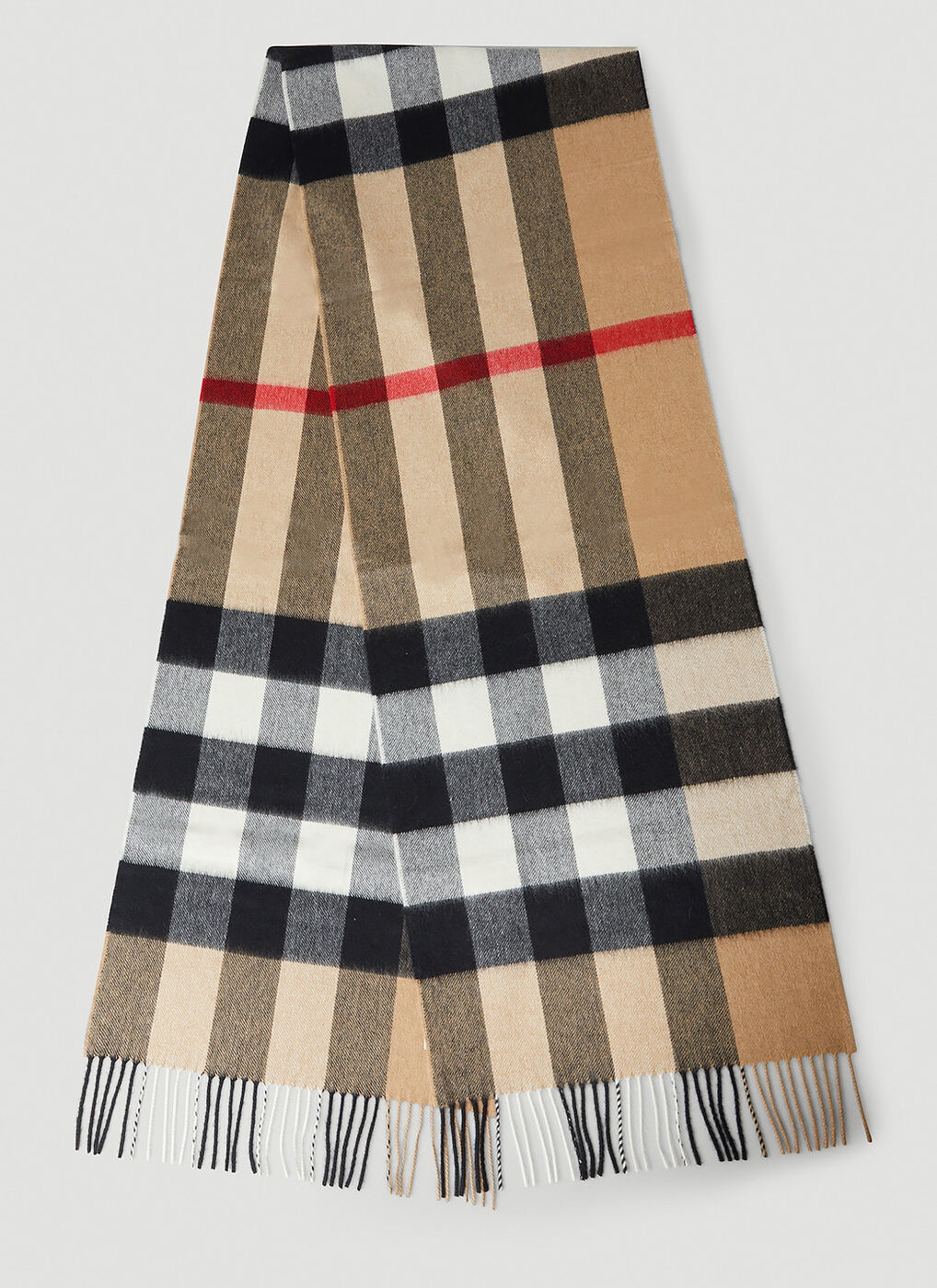 Burberry Half Mega Check Silk/Cashmere Scarf