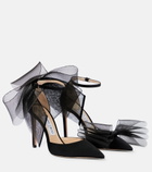 Jimmy Choo - Averly 100 bow-trimmed pumps
