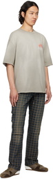 AMIRI Gray 'Amiri' Starburst Oversized T-shirt