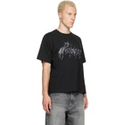We11done Black Glitter Logo T-shirt