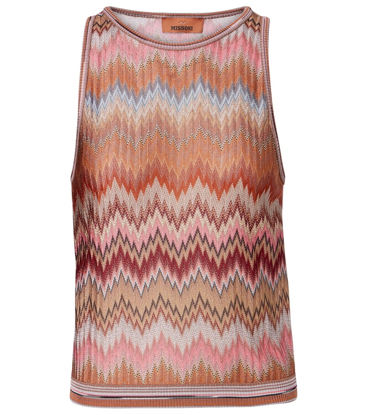 Photo: Missoni Zig Zag lamé tank top