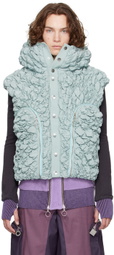 Charlie Constantinou Blue Quilted Vest