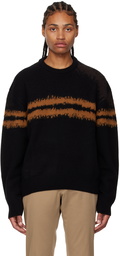 ZEGNA Black Stripe Sweater