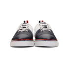 Thom Browne Tricolor Straight Toe Cap Sneakers