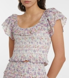 LoveShackFancy Saba floral crop top