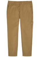 Stone Island Ghost Straight-leg Cotton-poplin Trousers Beige