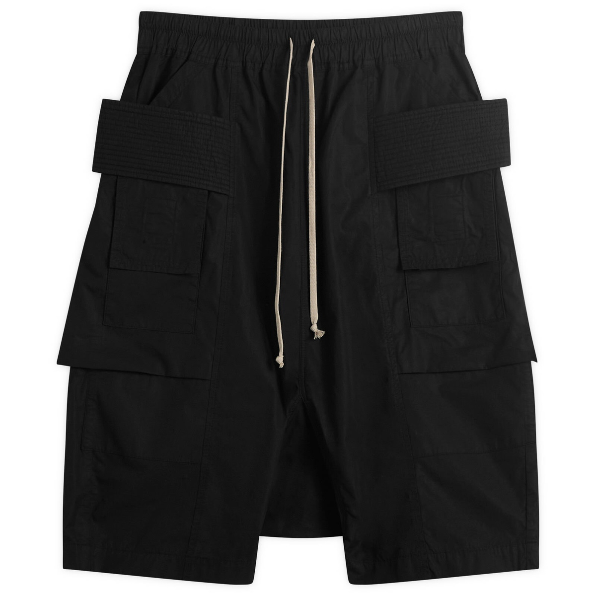 Rick Owens DRKSHDW Men's Creatch Cargo Pods in Black Rick Owens