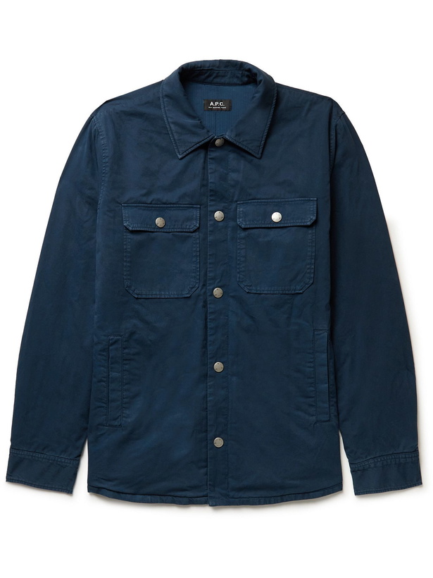 Photo: A.P.C. - Alex Cotton-Twill Shirt Jacket - Blue