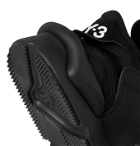 Y-3 - Kaiwa Suede-Trimmed Canvas and Neoprene Sneakers - Black