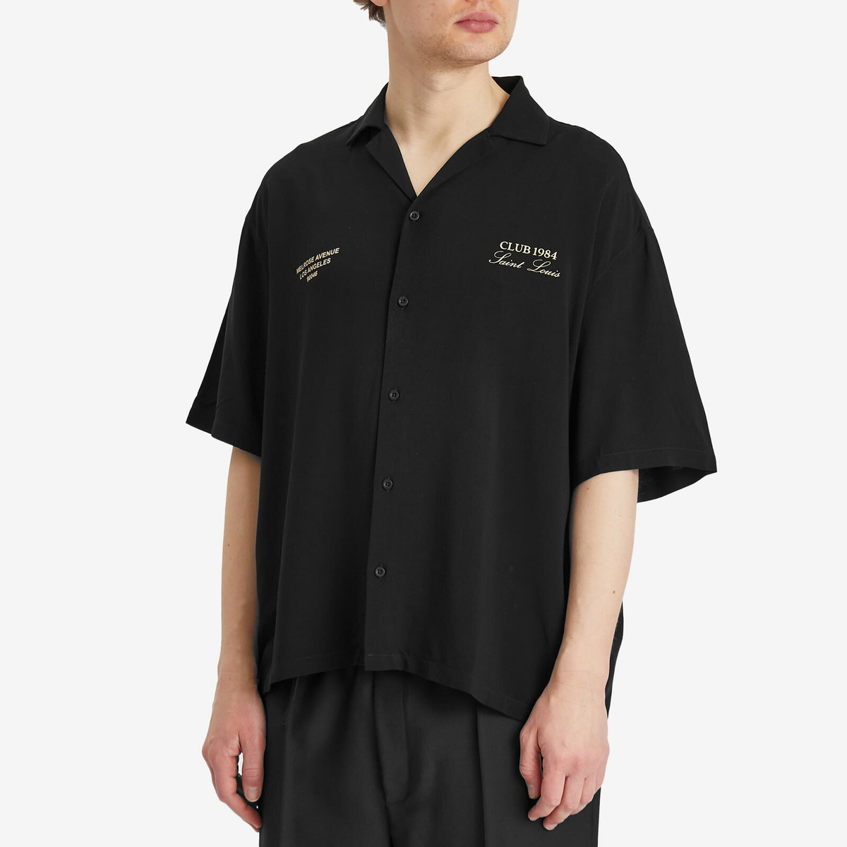 Club 1984 Men's Melrose 1984 Shirt in Black Club 1984