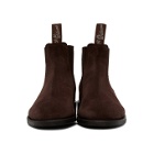 R.M. Williams Burgundy Suede Comfort Turnout Chelsea Boots