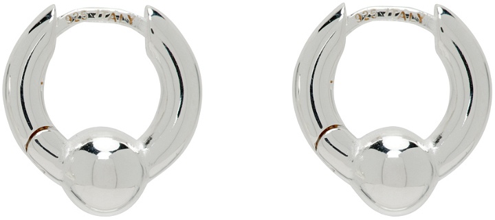 Photo: Hatton Labs Silver Ball Hoop Earrings