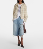 Acne Studios Distressed denim Bermuda shorts