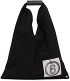 MM6 Maison Margiela Black Small Snake Patch Triangle Tote