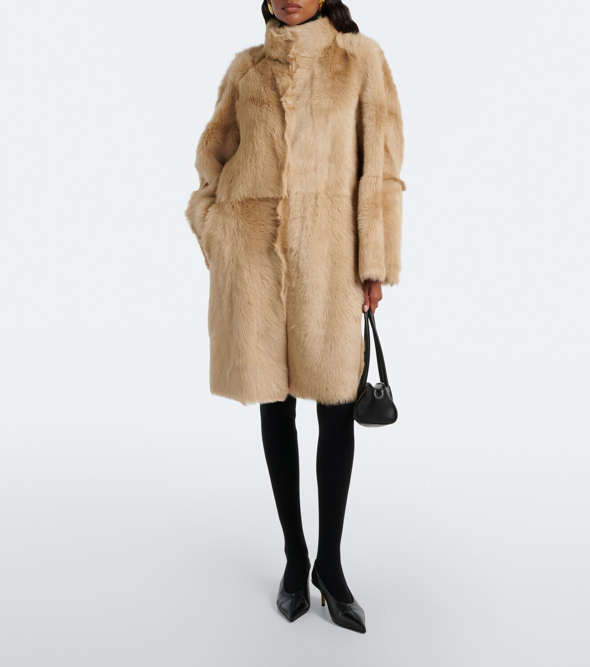 Nour Hammour Blaise shearling coat